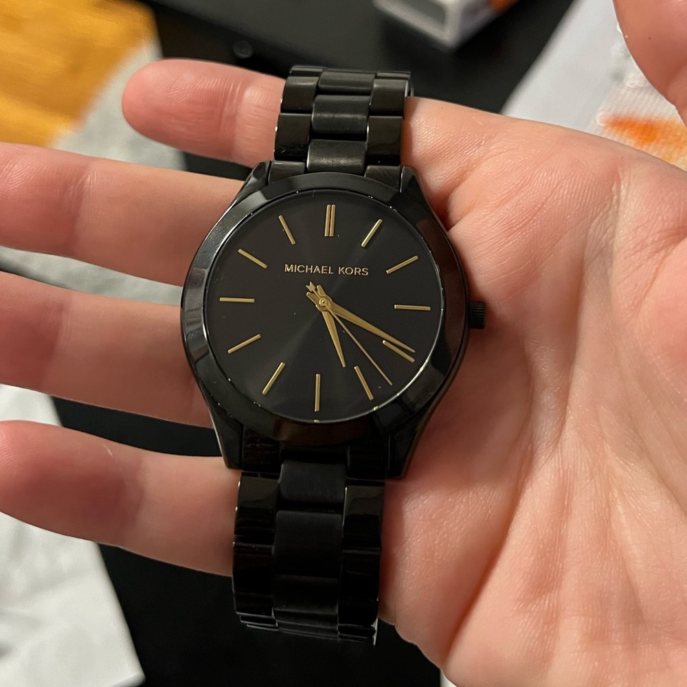 black Michael Kors watch